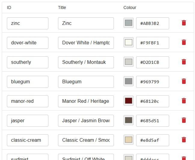 Define your own colour range
